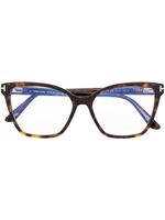 TOM FORD Eyewear lunettes de vue à monture oversize - Marron
