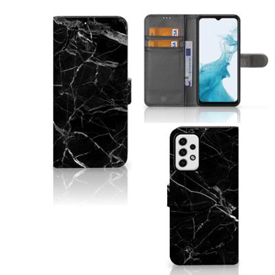 Samsung Galaxy A23 | Bookcase | Marmer Zwart - Origineel Cadeau Vader