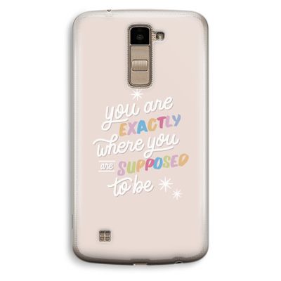 Right Place: LG K10 (2016) Transparant Hoesje
