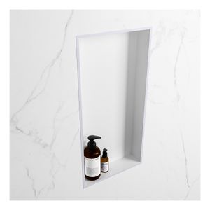 Wandnis Solid Surface Easy | In- en opbouw | 30x60x8 cm | 1 vak | Cale/Talc