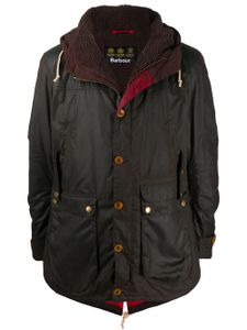 Barbour parka Game à fini ciré - Marron