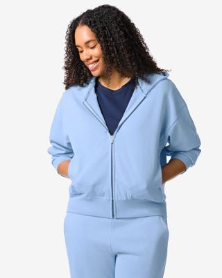 HEMA Dames sweatvest lichtblauw (lichtblauw)