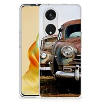 OPPO Reno8 T 5G Siliconen Hoesje met foto Vintage Auto