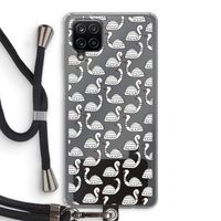 Zwanen: Samsung Galaxy A12 Transparant Hoesje met koord Zwanen: Samsung Galaxy A12 Transparant Hoesje met koord