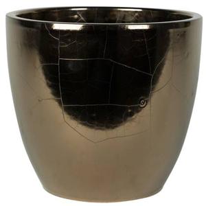 Steege Bloempot - goud - keramiek - 20 x 19 cm