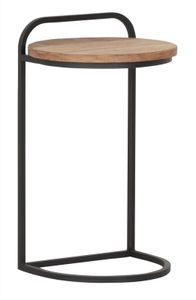 DTP Home Laptoptafel Soho Teakhout, 35cm - Bruin - Rond