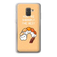 You're Shrimply The Best: Samsung Galaxy A8 (2018) Transparant Hoesje