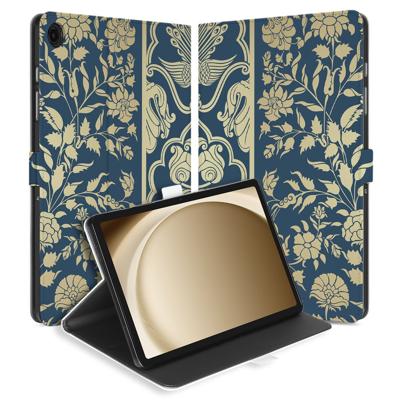 Samsung Galaxy Tab A11 Plus | Book Case | Hoesje met Standaard Beige Flowers