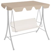 VidaXL Vervangingsluifel voor schommelbank 188/168x145/110 cm beige