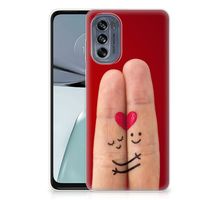 Motorola Moto G62 5G Silicone Back Cover Liefde - Origineel Romantisch Cadeau