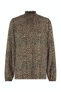 Studio Anneloes Martini Small Leopard Top 09092 T-shirt Lange Mouw 2384 Bronze/camel