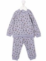 Moschino Kids survêtement à motif monogrammé - Gris