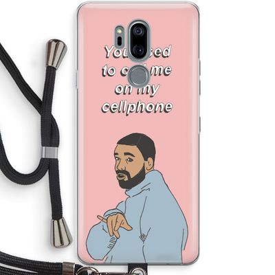 Hotline bling: LG G7 Thinq Transparant Hoesje met koord