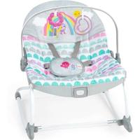 BRIGHT STARTS Rosy Rainbow evoluerende rocker, rustgevende trillingen, 2 ligposities, tot 36 maanden