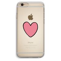 Hartje: iPhone 6 Plus / 6S Plus Transparant Hoesje Hartje: iPhone 6 Plus / 6S Plus Transparant Hoesje