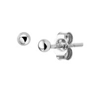 TFT Oorknoppen Bol Zilver Gerhodineerd Glanzend 2.5 mm x 2.5 mm - thumbnail