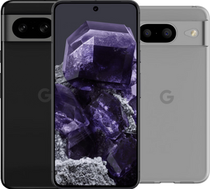 Google Pixel 8 128GB Zwart 5G + BlueBuilt Back Cover Transparant