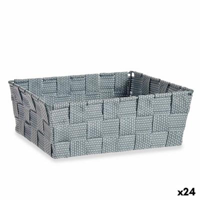 Veelzijdige mand Grijs Stof 2,4 L 20 x 8 x 24 cm (24 Stuks)