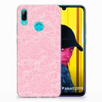 Huawei P Smart 2019 | TPU Case | White Flowers