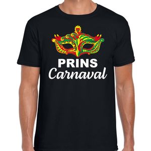 Carnaval t-shirt prins carnaval / Limburg zwart voor heren - carnaval fun t-shirt