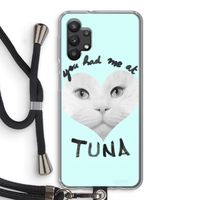 You had me at tuna: Samsung Galaxy A32 5G Transparant Hoesje met koord