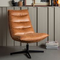 WOOOD Exclusive Draaifauteuil Nika - Cognac