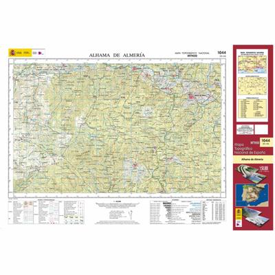 Topografische kaart 1044 MT50 Alhama de Almería | CNIG - Instituto Geográfico Nacional1