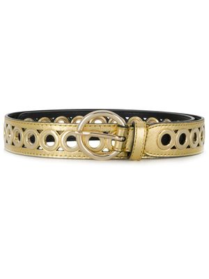 SANDRO ceinture à détails d'œillets - Or