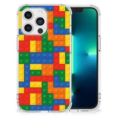 Apple iPhone 13 Pro Doorzichtige Silicone Hoesje Blokken Apple iPhone 13 Pro Doorzichtige Silicone Hoesje Blokken