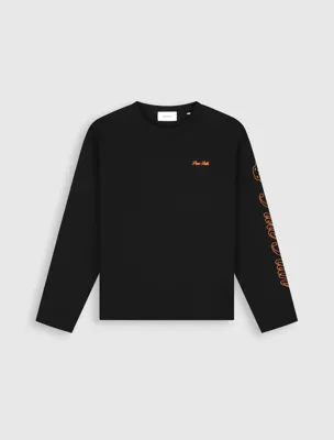Pure Path Essence Of Life Longsleeve T-Shirt Heren Zwart/Oranje - Maat M - Kleur: Oranje | Soccerfanshop