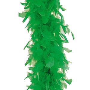 Carnaval verkleed veren Boa kleur groen 180 cm