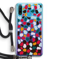 Colored Giraffe: Huawei P30 Lite Transparant Hoesje met koord