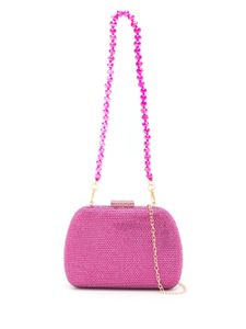 SERPUI pochette Ang à ornements en cristal - Violet