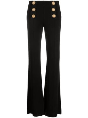 Balmain pantalon à têtes de lion métalliques - Noir