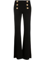 Balmain pantalon à têtes de lion métalliques - Noir