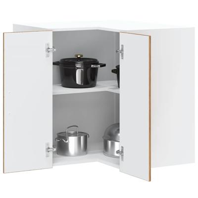 Keuken hoekkast "Porto" bewerkt hout oud houtkleurig