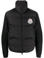 Moncler doudoune à patch logo - Noir - thumbnail