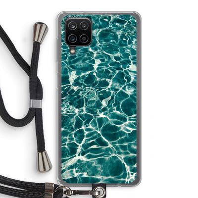Weerkaatsing water: Samsung Galaxy A12 Transparant Hoesje met koord