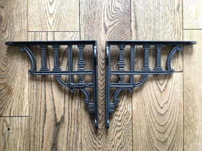 Gietijzeren industriële antieke klassieke plank houder gietijzeren plank beugel (2 stuks)