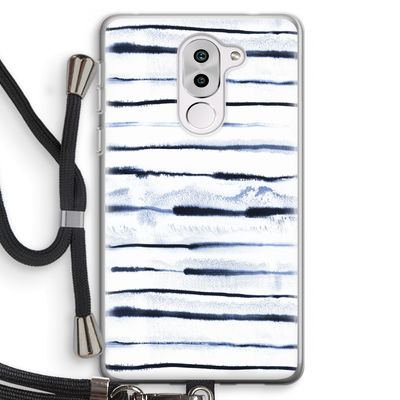 Ink Stripes: Honor 6X Transparant Hoesje met koord