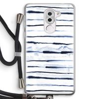 Ink Stripes: Honor 6X Transparant Hoesje met koord