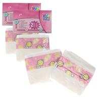 Poppenluiers - 6x - multikleur - stof/kunststof - 13 x 11 cm - poppenaccessoires