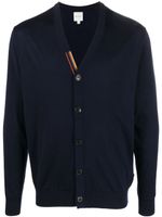 Paul Smith cardigan en laine mérinos à col v - Bleu