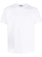 Comme Des Garçons Play t-shirt en coton à patch logo - Blanc - thumbnail