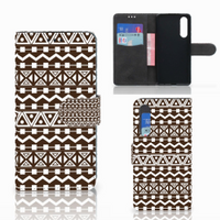 Huawei P30 Telefoon Hoesje Aztec Brown - thumbnail