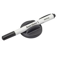 Whiteboardwisser maul met stift zwart magnetisch