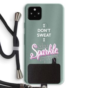 Sparkle quote: Pixel 5a 5G Transparant Hoesje met koord