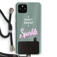 Sparkle quote: Pixel 5a 5G Transparant Hoesje met koord