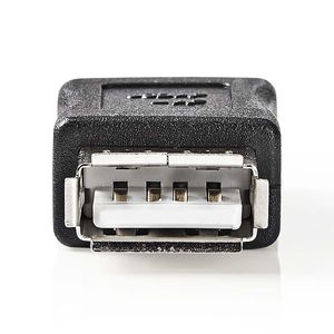 Nedis CCGP60900BK tussenstuk voor kabels USB Type-A Female USB A Female Zwart