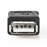 Nedis CCGP60900BK tussenstuk voor kabels USB Type-A Female USB A Female Zwart - thumbnail